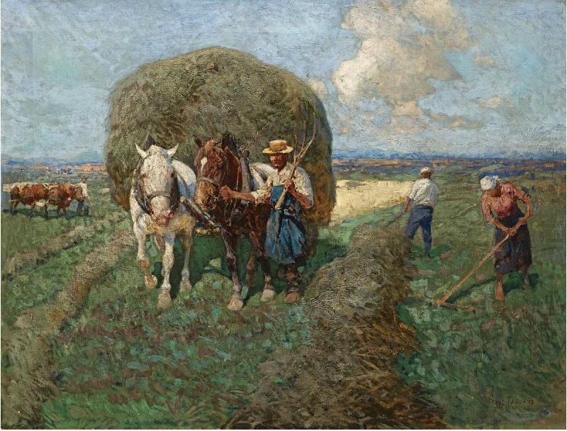 Franz Roubaud The hay card china oil painting image